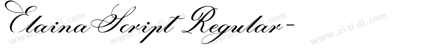 ElainaScript Regular字体转换 ElainaScript Regular字体转换